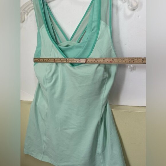 Lululemon Super Sport Tank Bra Stretch Top Medium Support Wide Straps Layered 6 - Picture 15 of 16